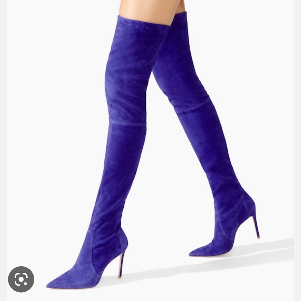 Gorgeous Stuart Weitzman "Ultrastuart" stretch suede over-the-knee boots 7 NWT